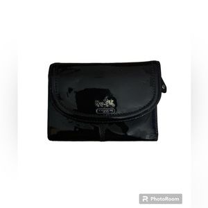 Coach Shiny Purple Wallet Sz 5”X4”